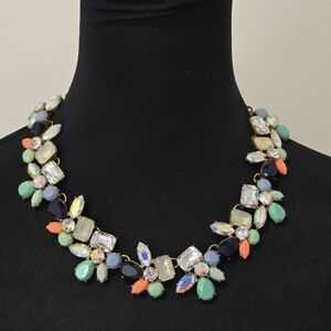 J.CREW Floral Multi-Color Statement Necklace
